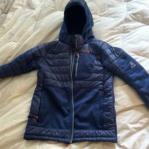 Kamik kids jacket with removable hood. Size 12.